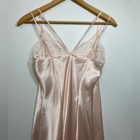 Vintage Victoria’s Secret Lace Slip Dress Light Pink Sexy Sleepwear Size S - Picture 5 of 10
